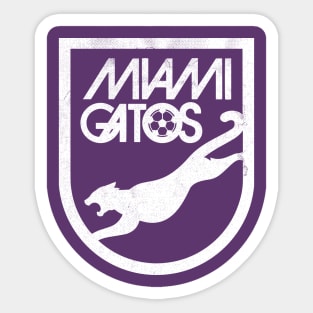 DEFUNCT - Miami Gatos Soccer Sticker